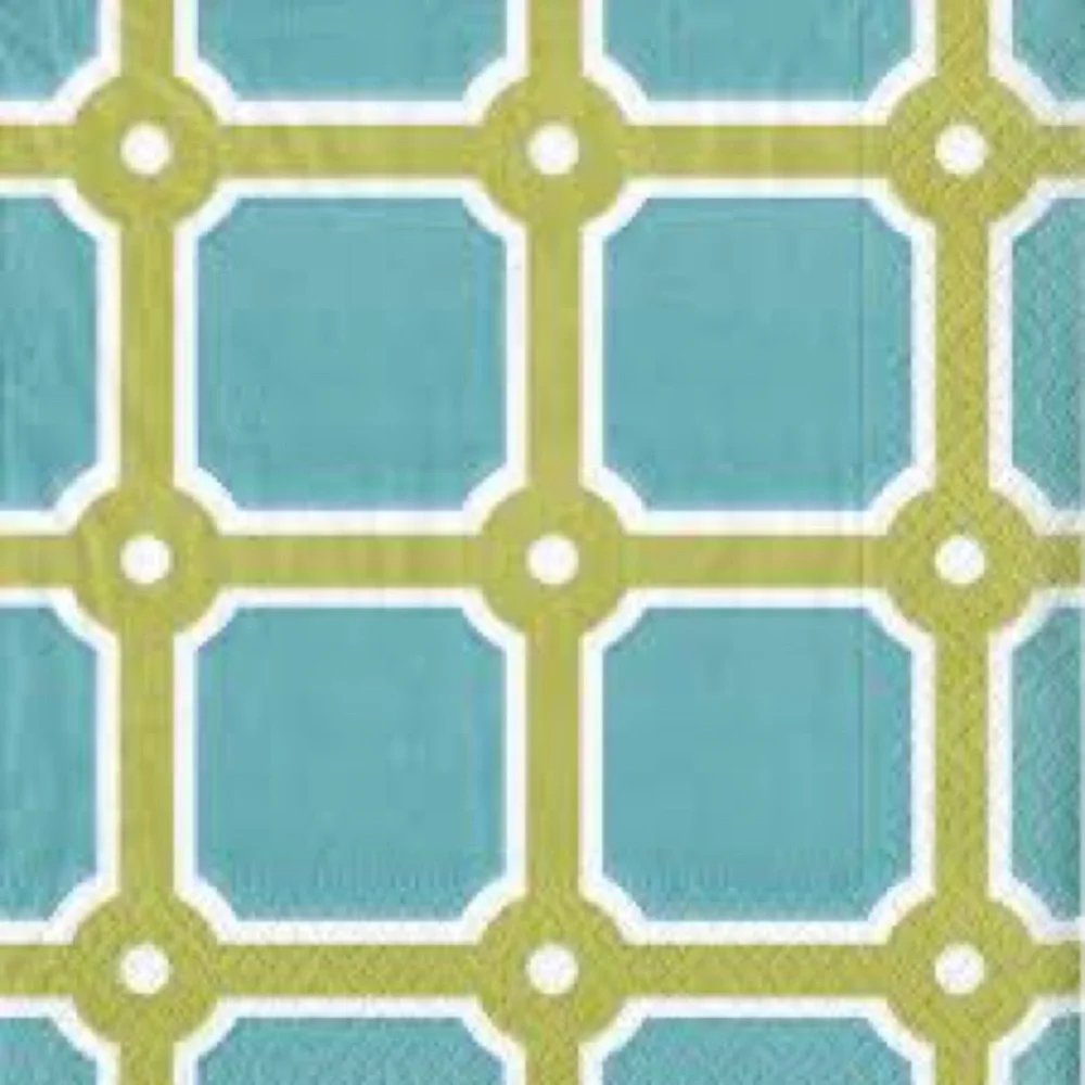 Entertaining with Caspari Blue Soho Luncheon Napkins, 20 ct